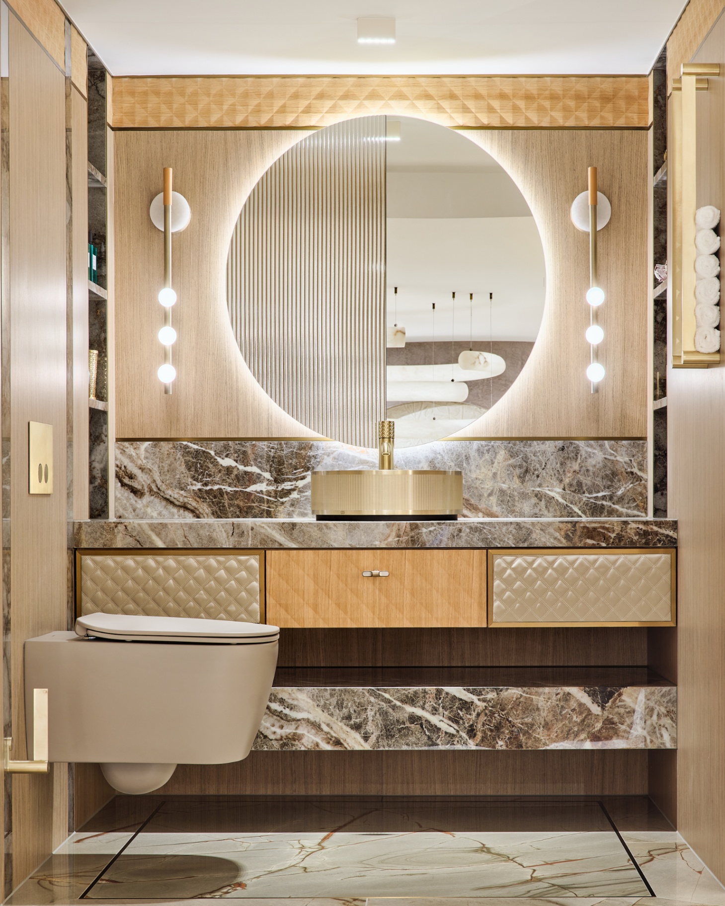 Faura showroom powder room, alternate view, Westminster London