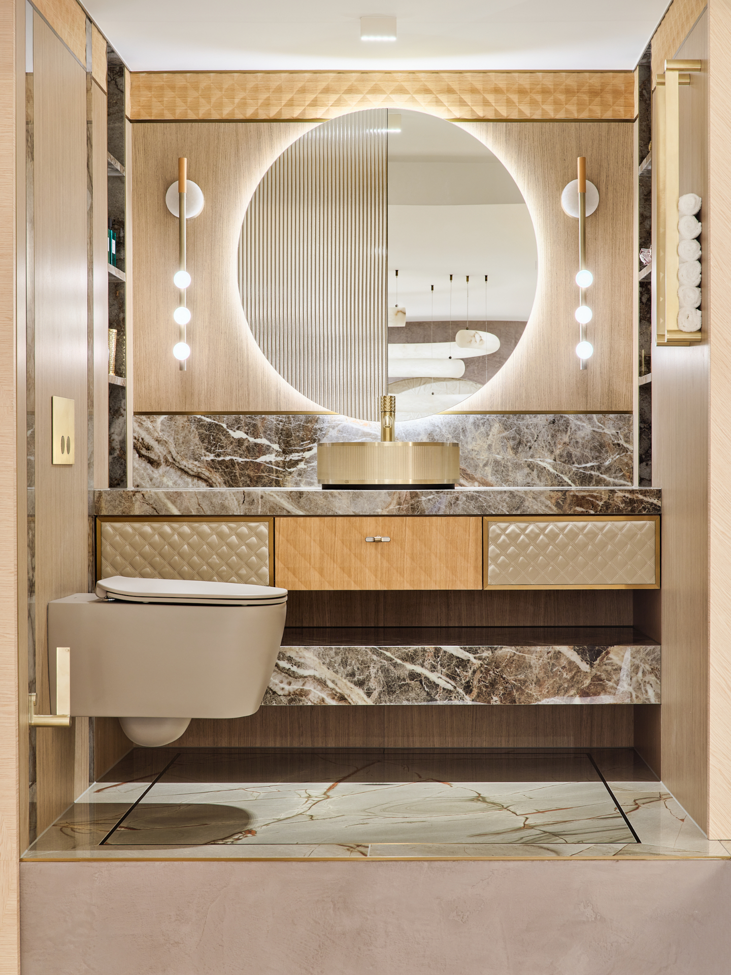 Faura showroom powder room, Westminster London