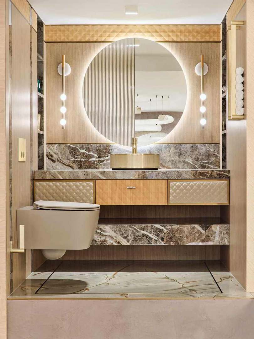 Faura showroom powder room, Westminster London