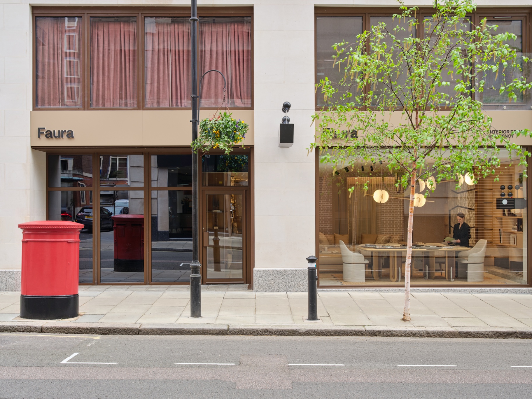 Faura showroom exterior, Westminster London