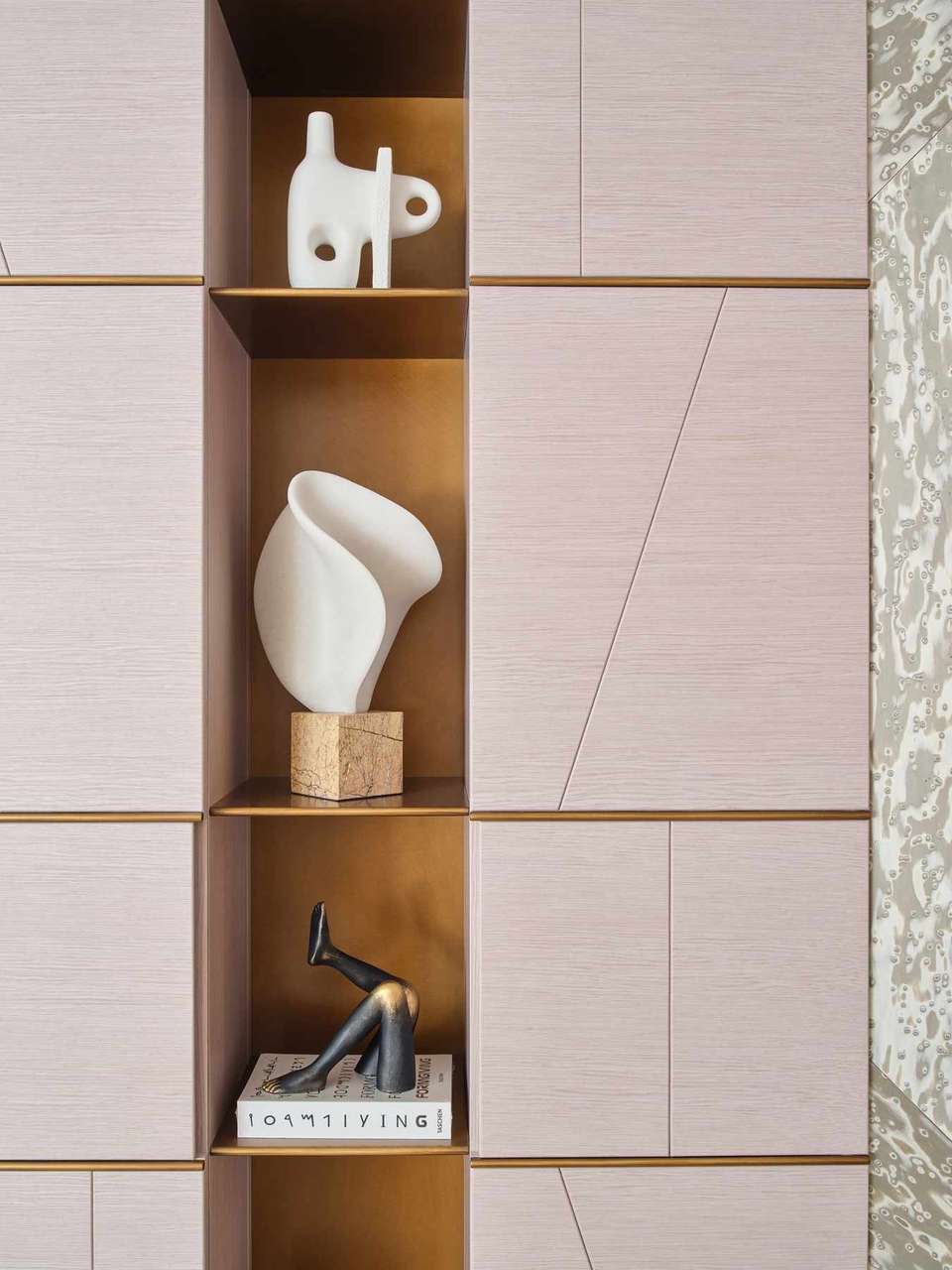 Faura showroom joinery niche, Westminster London