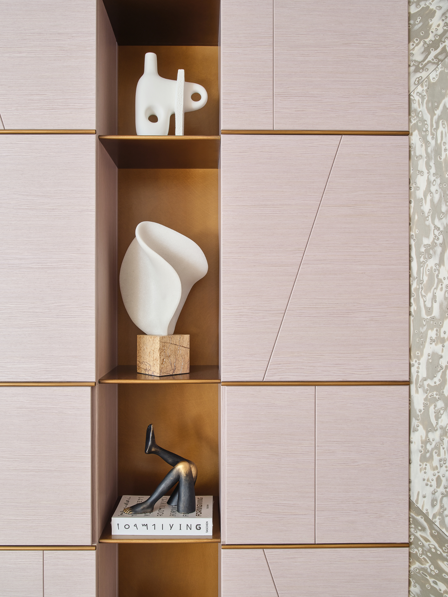 Faura showroom joinery niche, Westminster London