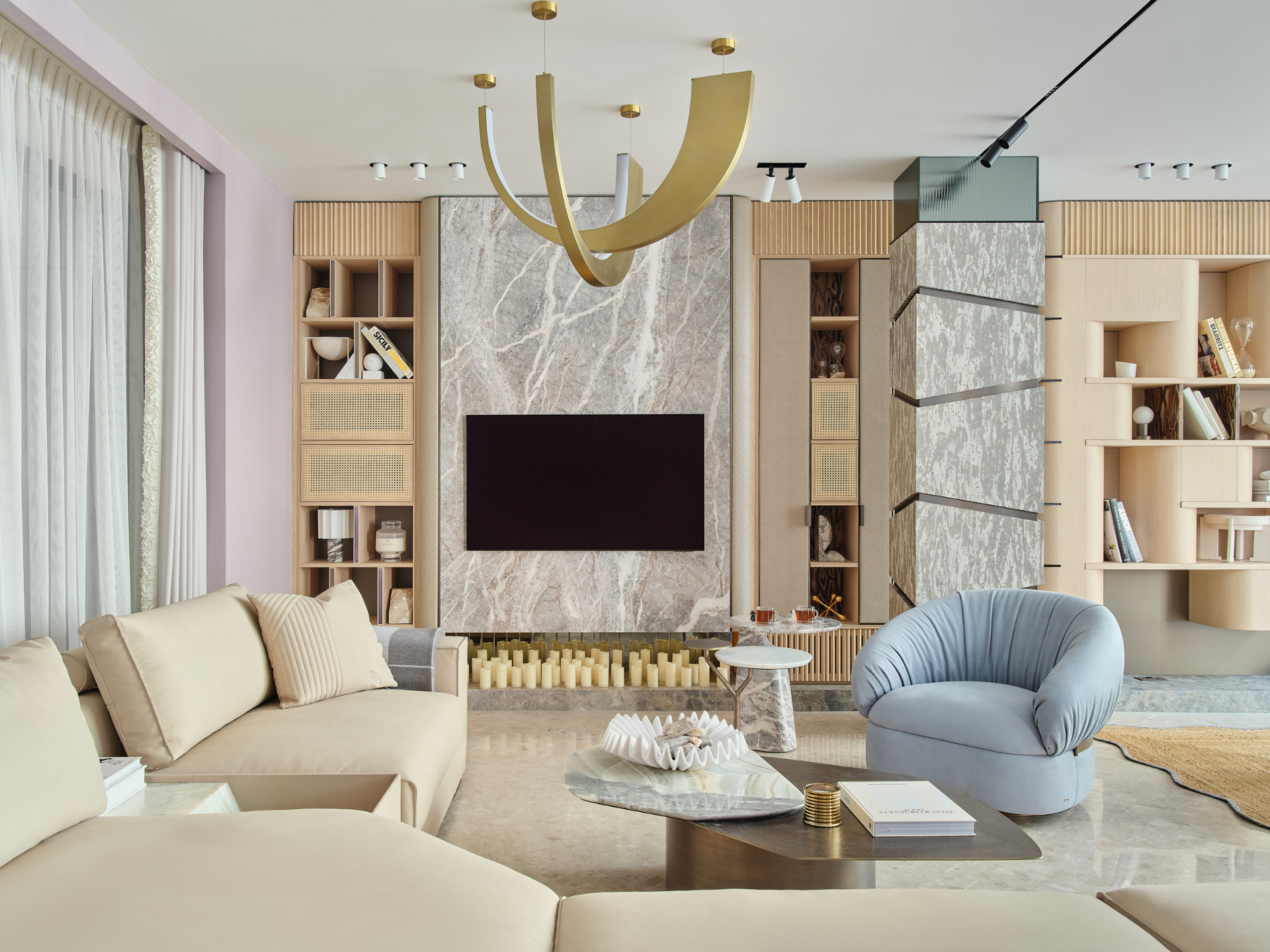 Faura showroom living room detail, Westminster London