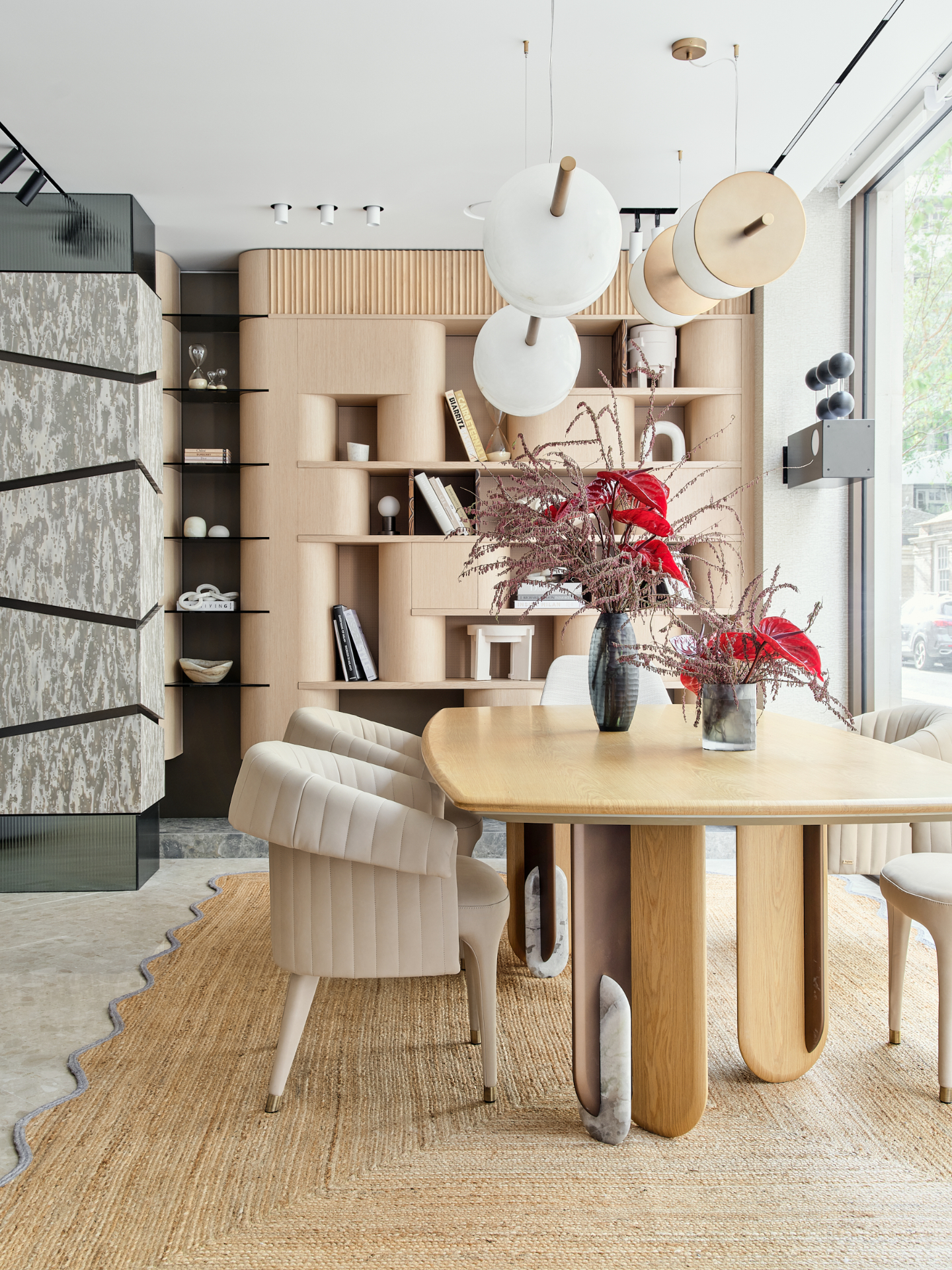 Faura showroom dining nook, Westminster London