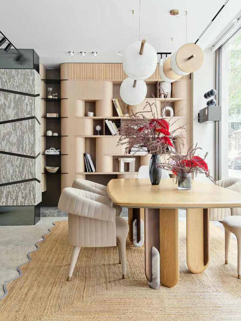 Faura showroom dining nook, Westminster London